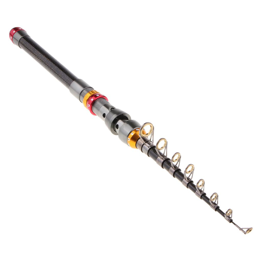 Fishing Rod Ultralight Carbon Fiber Telescopic Portable Spinning Pole 3.0m