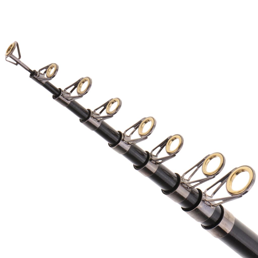 Fishing Rod Ultralight Carbon Fiber Telescopic Portable Spinning Pole 3.0m