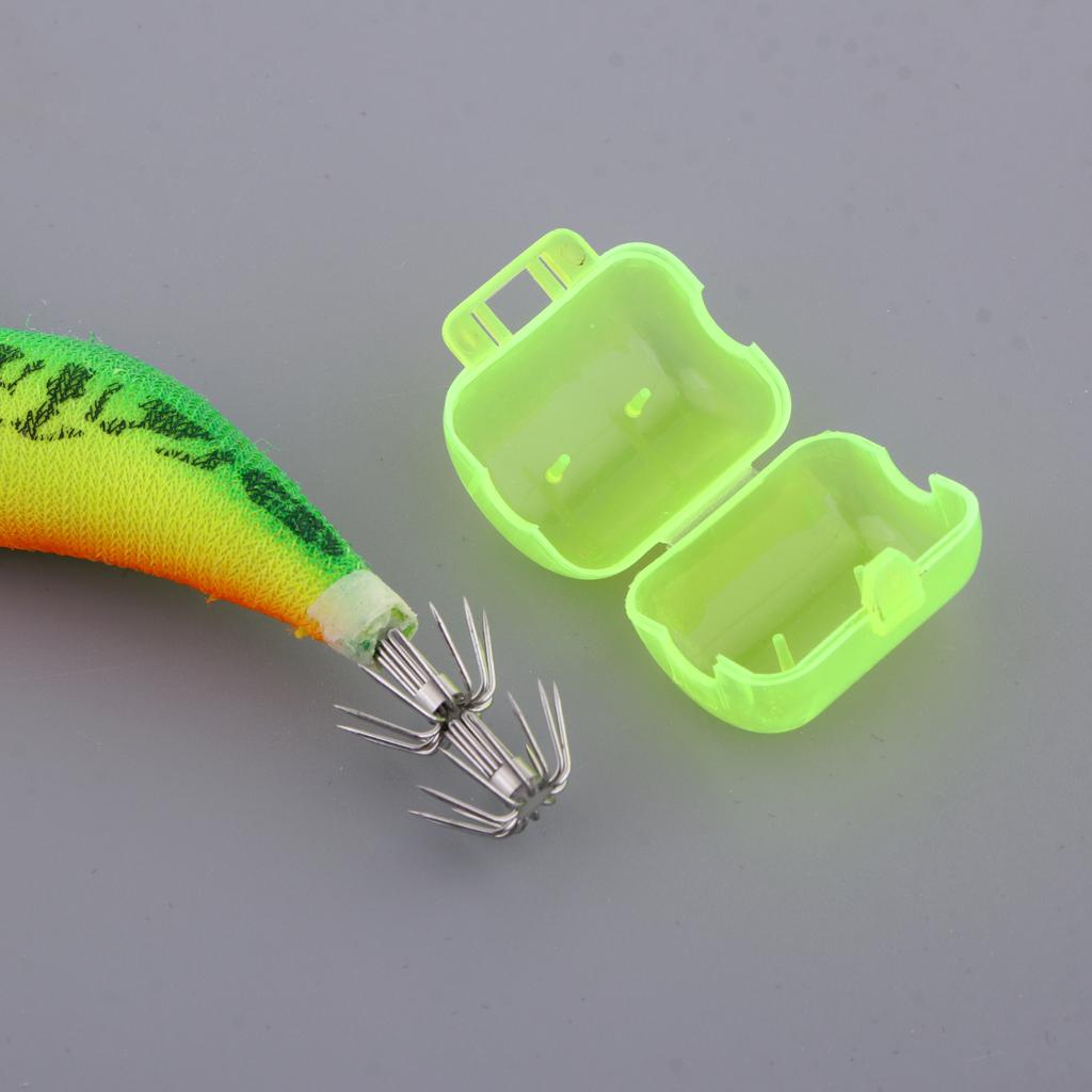 3.0# Squid Jigs Luminous Fishing Lures Artificial Baits Shrimp Color A