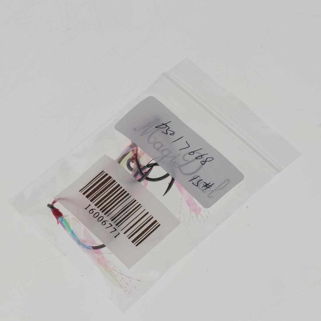 2Pcs Fishing Assist Hooks Carbon Steel Jigging Assist Fishing Hooks 15