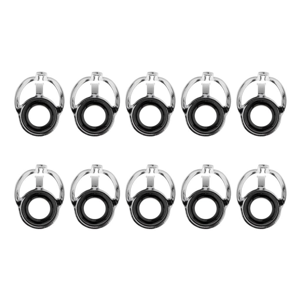 2x10pcs Fishing Rod Guide Eyes Ceramic Ring DIY Rod Building Component Size 8