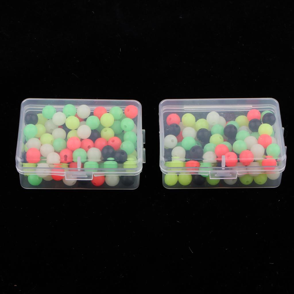 4x200pcs Fishing Beads Carp Fishing Rigs Making Beads Terminal Tackle 8mm