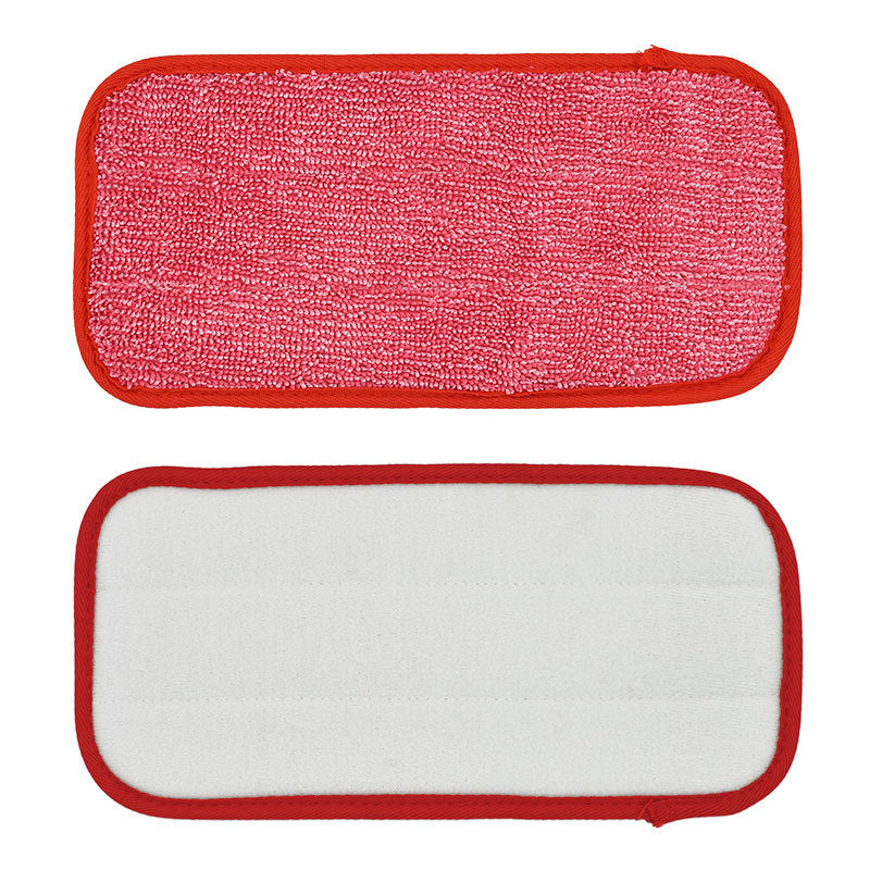 For Swiffer WetJet Flat Mop 2Pcs Replacement Cloth Reusable Water Absorbent Mop Pad - Red