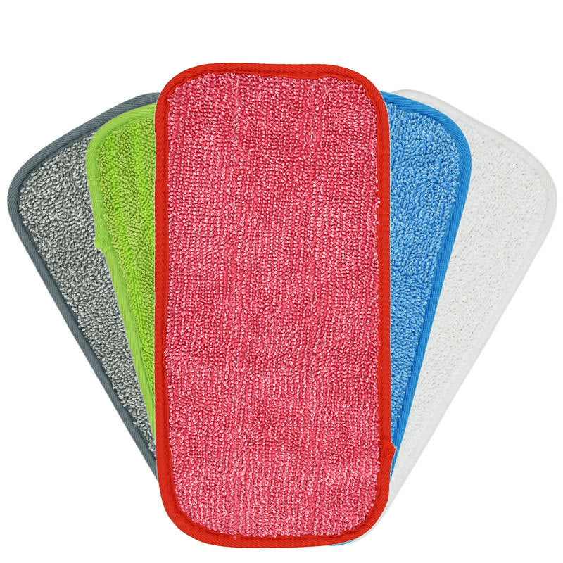 For Swiffer WetJet Flat Mop 2Pcs Replacement Cloth Reusable Water Absorbent Mop Pad - Red