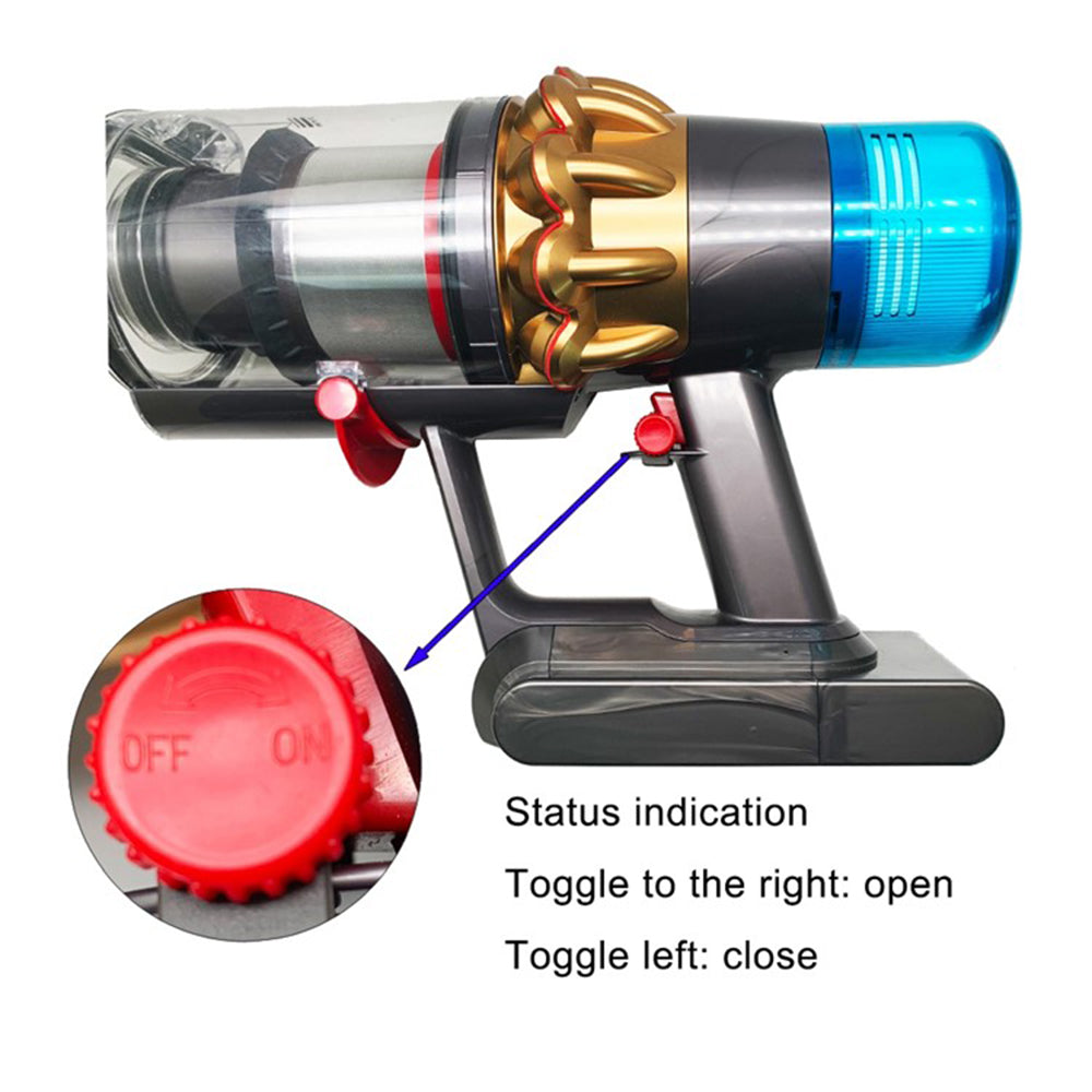 A-27 For Dyson DC30 DC44 DC58 V6 V7 V8 V10 V11 V15 Pet Grooming Brush + F / C Adapter + V8 Hose + Trigger Lock Vacuum Cleaner Parts - Grey