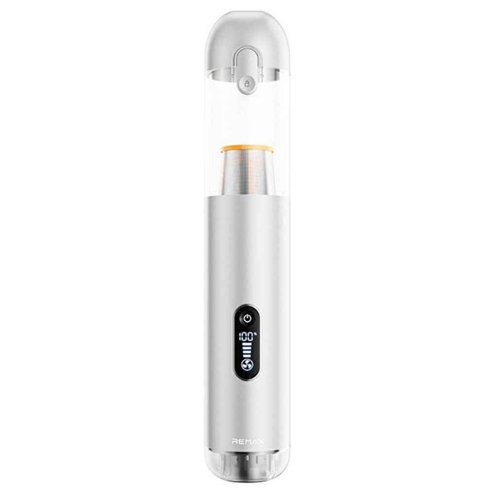 REMAX XC-5 Multi-Function Brushless Car Vacuum Cleaner Aluminum Alloy 3-Speed Mode Dust Buster - Silver