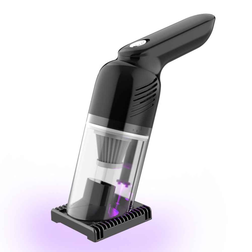 Portable UV Sterilizer Vacuum Cleaner Powerful Suction Wet / Dry for Car / Home Dust Mite Removal - Black