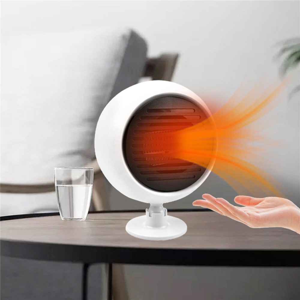 F-138 Creative Planet Design 24V Car Truck Heating Fan Vehicle Windshield Defrosting Defogging Heater - White