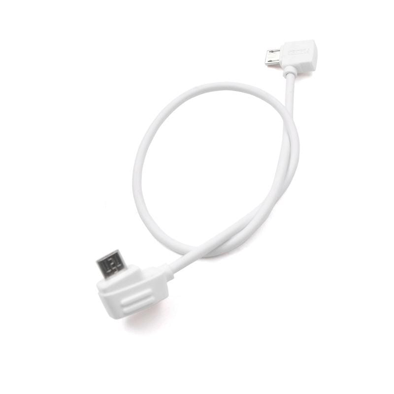 STARTRC 30cm Micro USB to Micro USB Converting Connector Data Cable for DJI Mavic Mini /  Air, Shark Remote Controller (White)