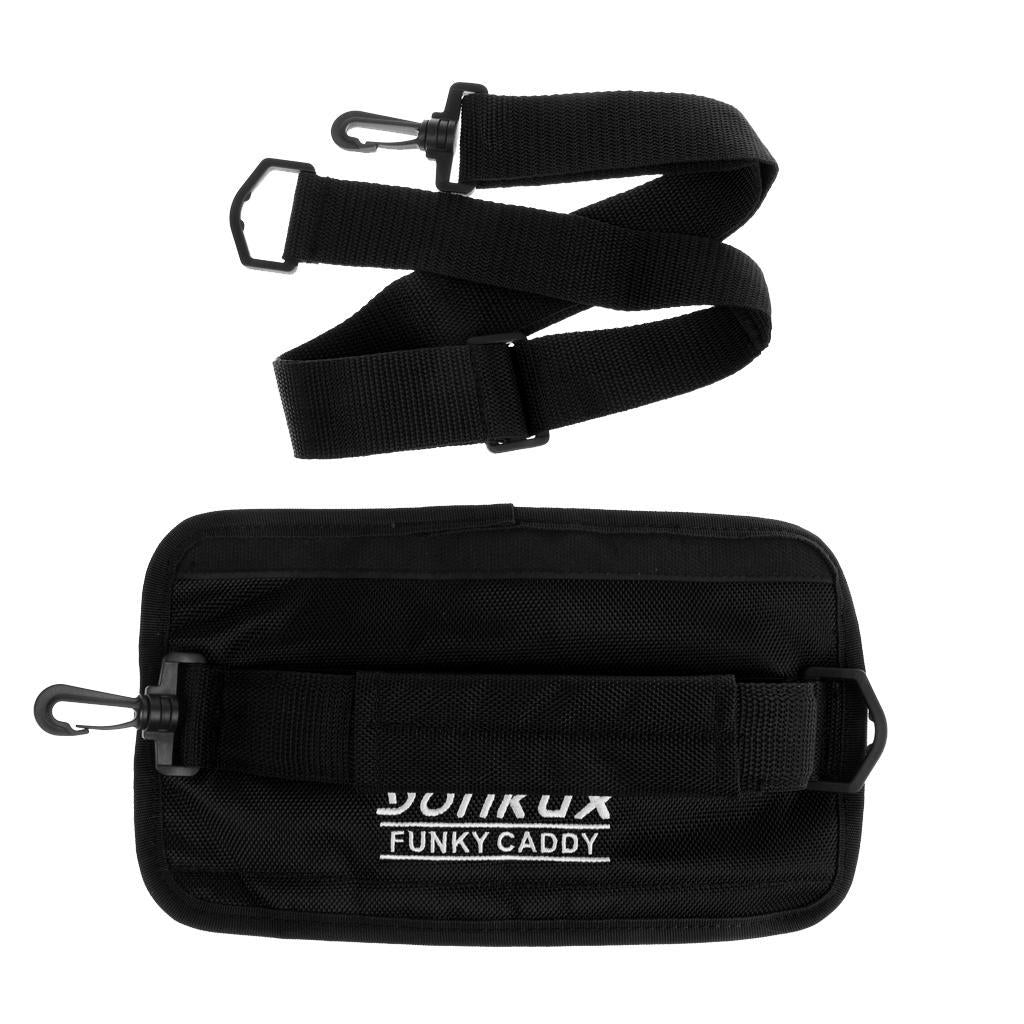 Portable Durable Caddy Golf Club Carrier Bag with Shoulder Belt Black