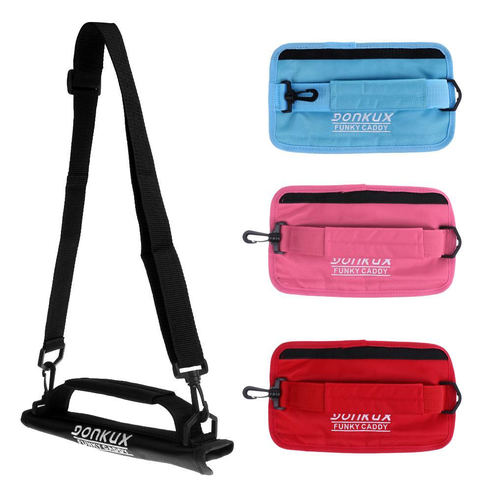 Portable Durable Caddy Golf Club Carrier Bag with Shoulder Belt Black