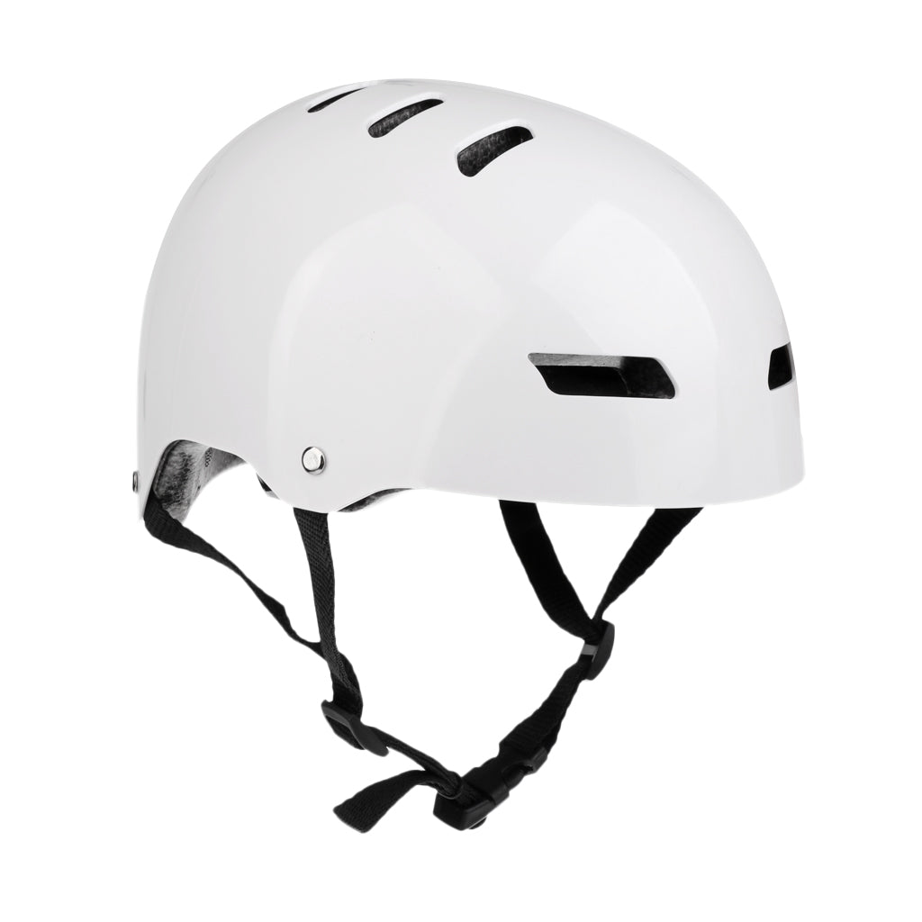 Cycling Skateboard Helmet Skated Scooter Hard Cap -CE Approved bright white