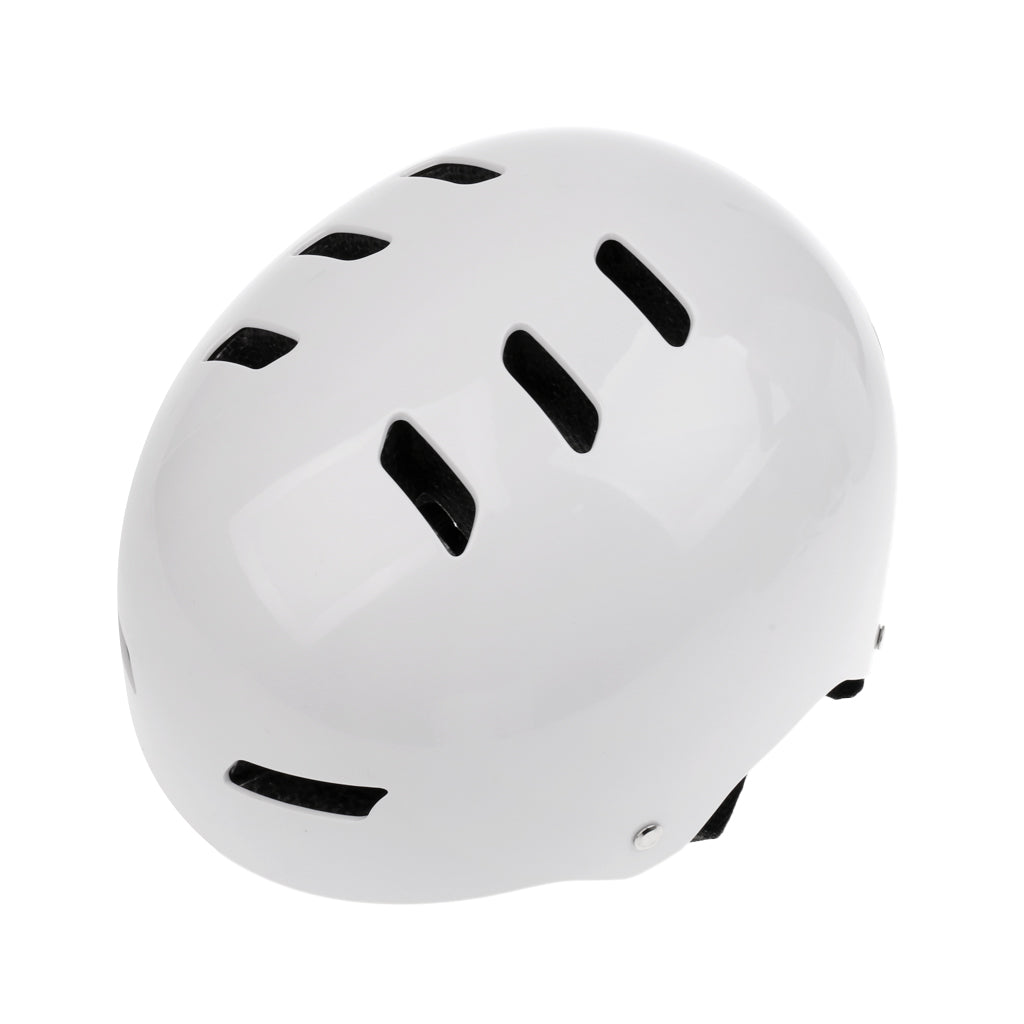 Cycling Skateboard Helmet Skated Scooter Hard Cap -CE Approved bright white