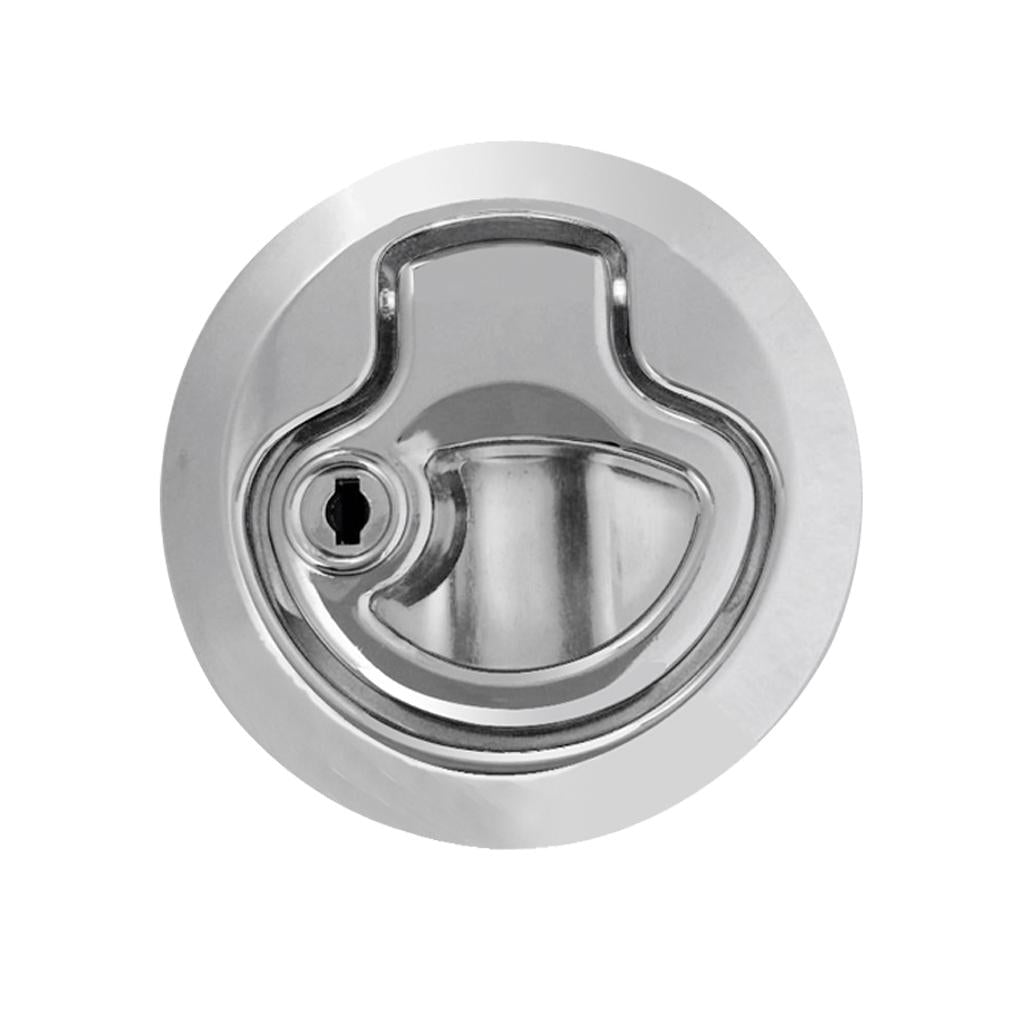 1 Piece Zinc Alloy Chrome Finished Marine Boat Deck Flush Latch Pull Latch