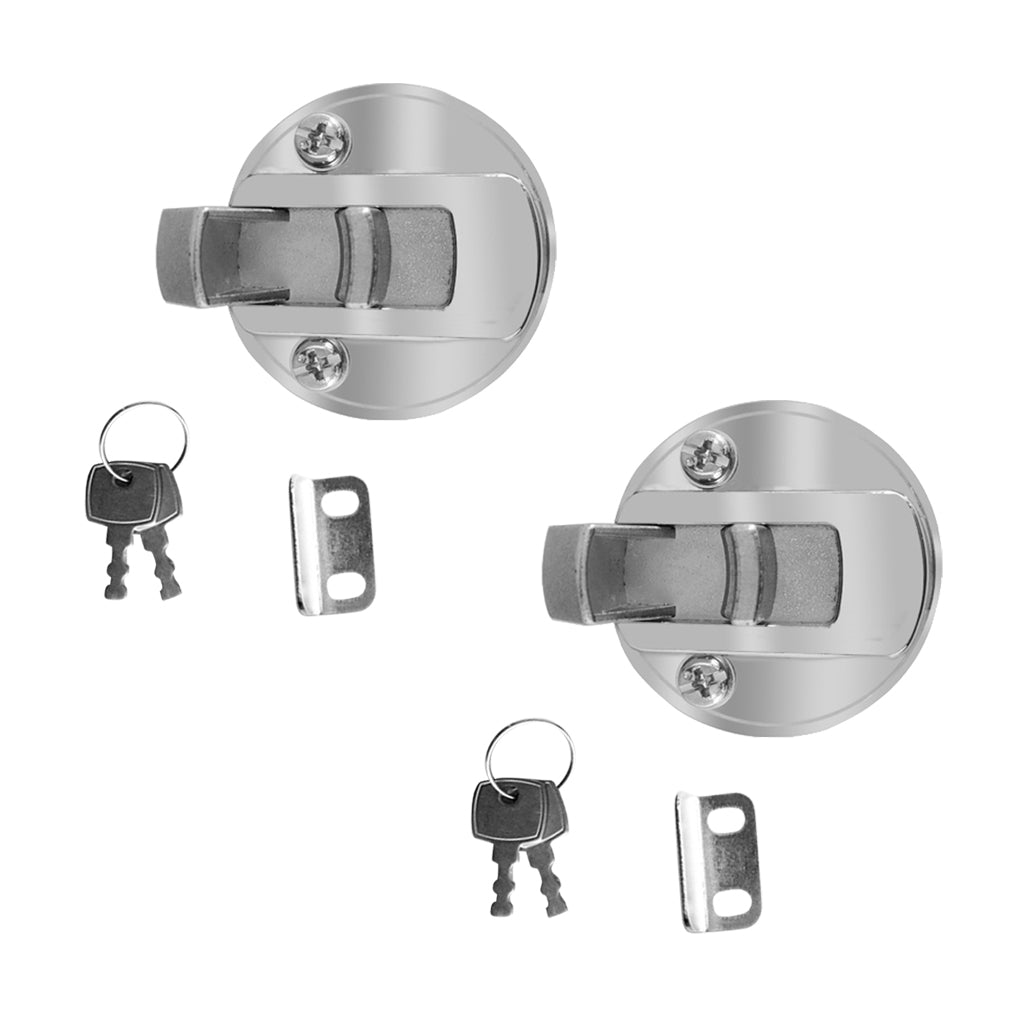 2 Pieces Zinc Alloy Chrome Finished Marine Boat Deck Flush Latch Pull Latch