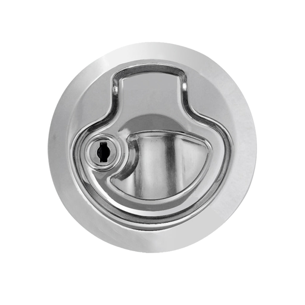 2 Pieces Zinc Alloy Chrome Finished Marine Boat Deck Flush Latch Pull Latch