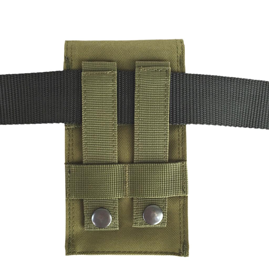 Universial Outdoor MOLLE Cell Phone Pouch Case Belt Bag for Smartphone Green