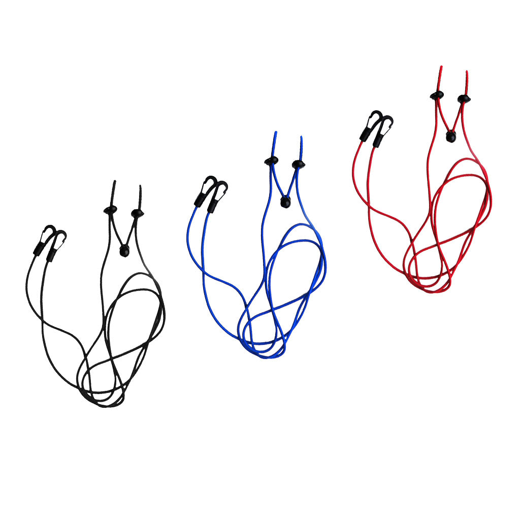 2 Pieces 1.2m 4mm Kayak Paddle Leash Bungee Fishing Rod Lanyard red