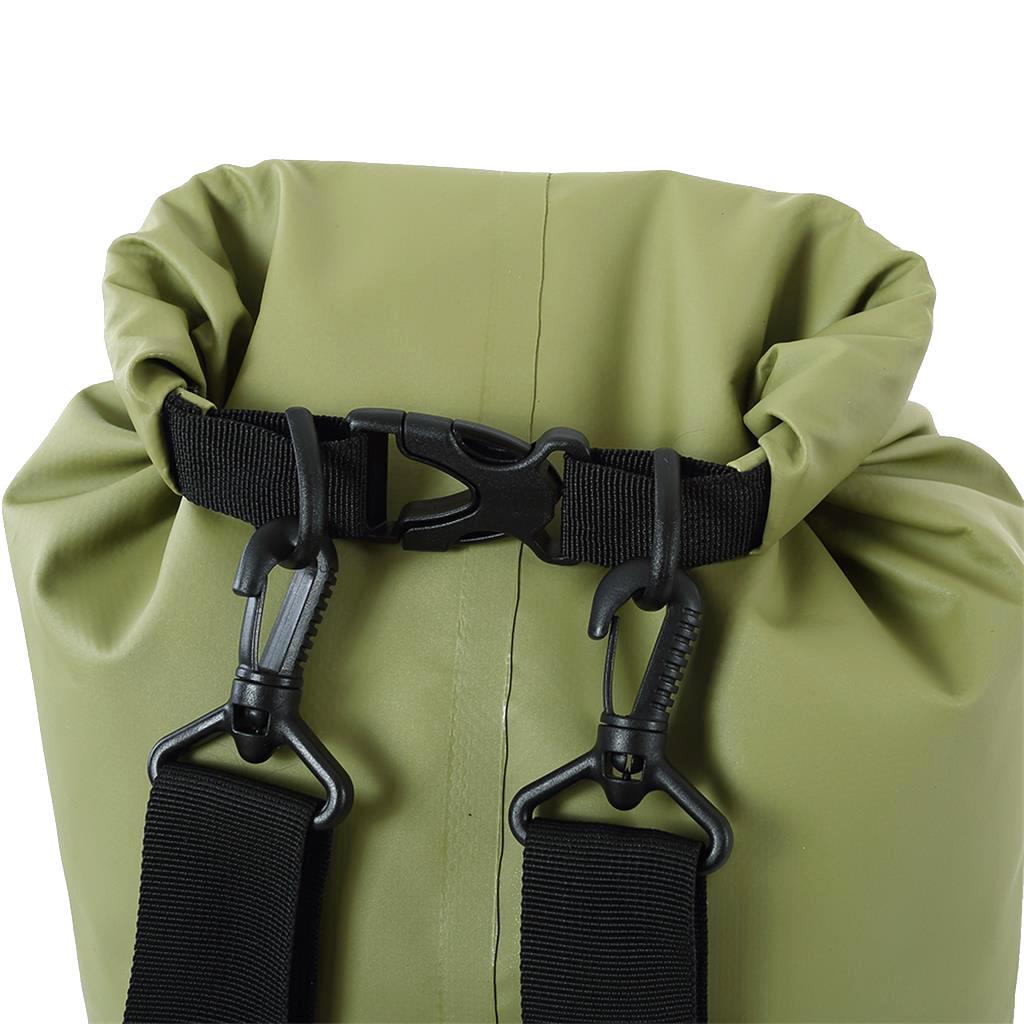 10L Waterproof Dry Bag Backpack for Beach Kayak Canoe Fishing Camping Green