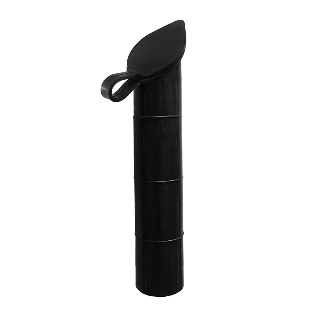Fishing Rod Holder Rubber Inner Sleeve Tube Liner with Cap Cover 30 Degree