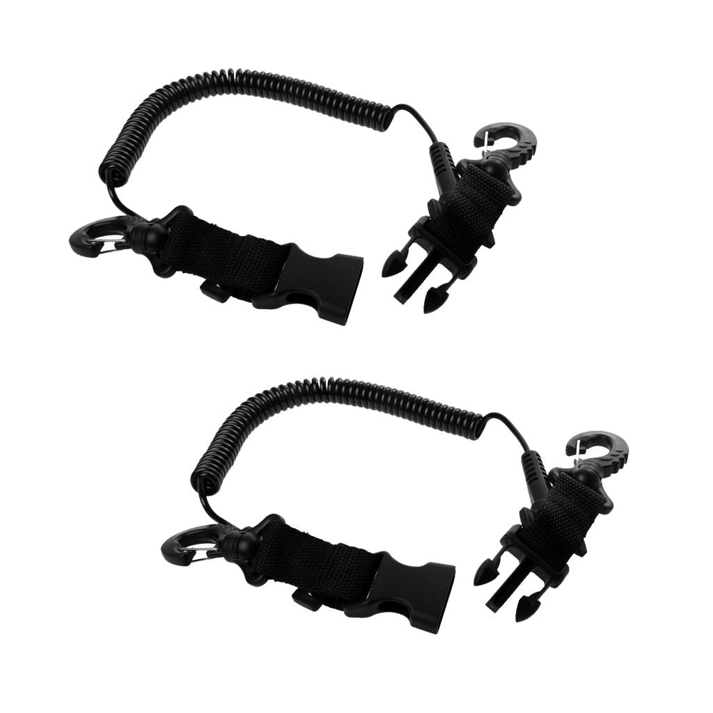 2 Pieces Scuba Diving Camera Lanyard with Quick Release Buckle and Clips