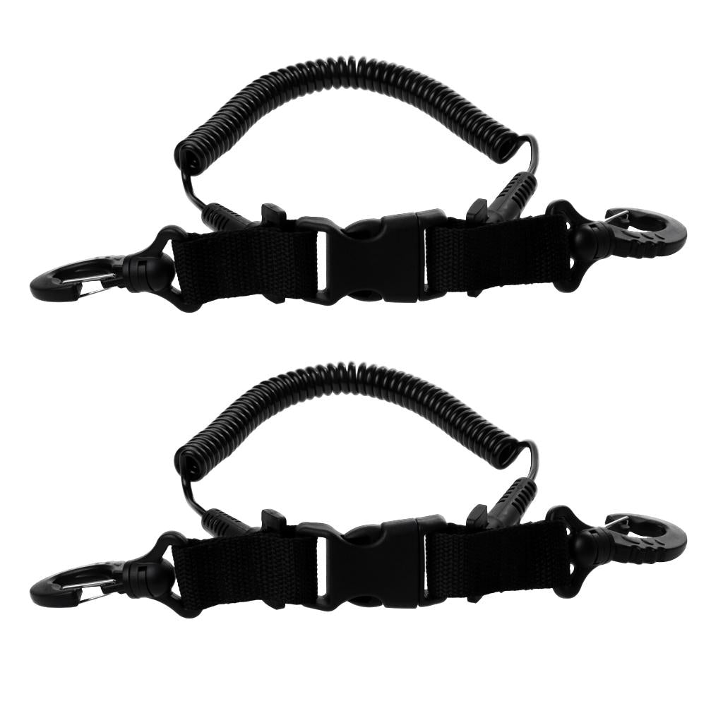 2 Pieces Scuba Diving Camera Lanyard with Quick Release Buckle and Clips