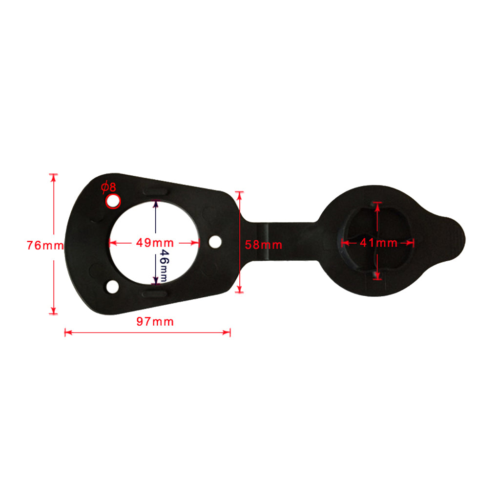 4 Pieces Cap and Gasket for Flush Mount Rod Holders Fishing Kayak Canoe Boat
