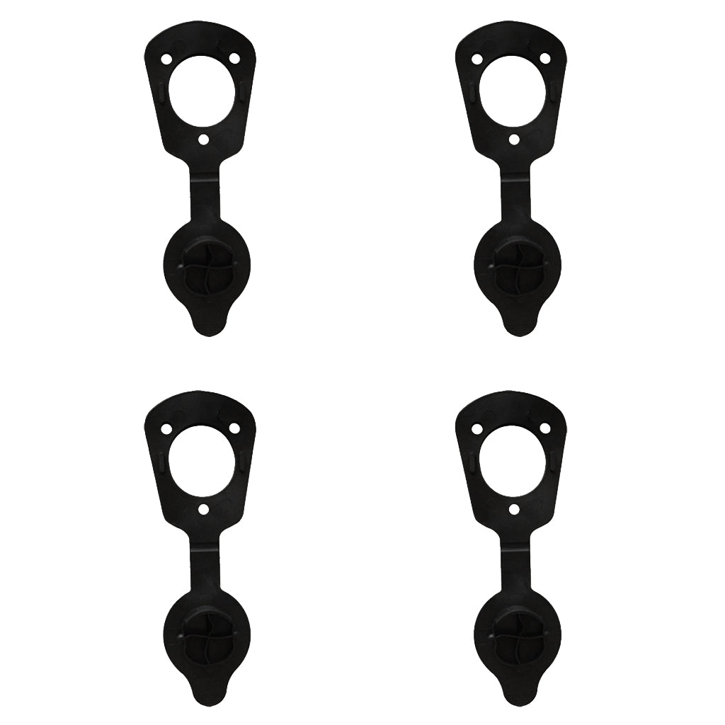4 Pieces Cap and Gasket for Flush Mount Rod Holders Fishing Kayak Canoe Boat