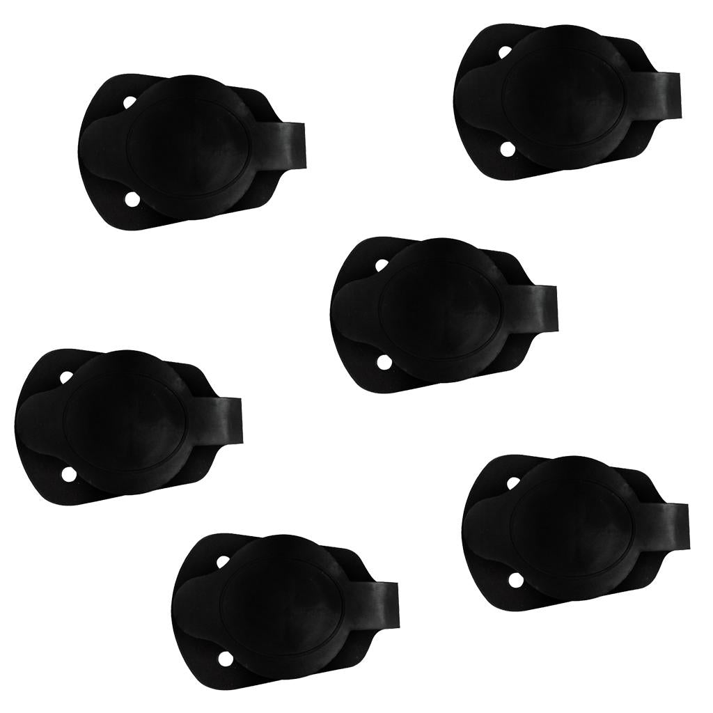 6 Pieces Cap and Gasket for Flush Mount Rod Holders Fishing Kayak Canoe Boat