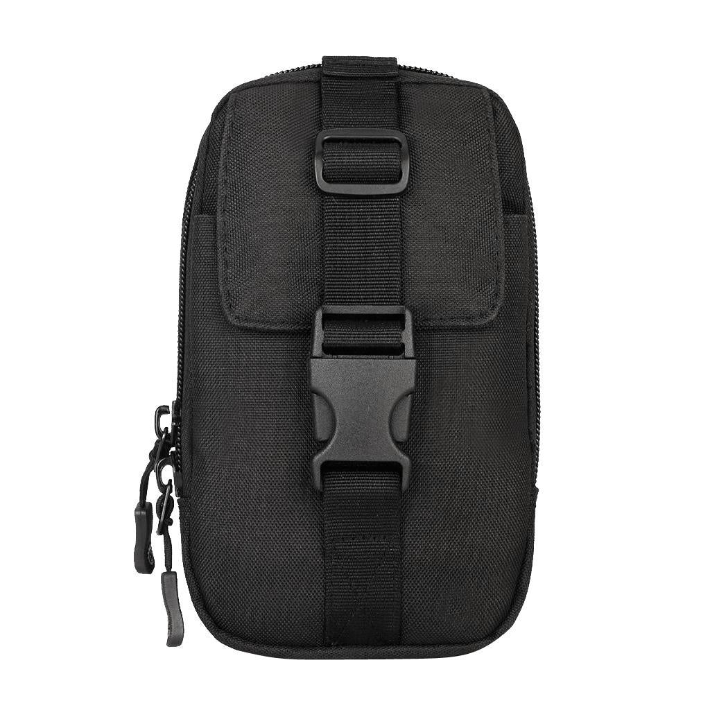 Outdoor Camping Sports Molle Waist Bag Phone Case Belt Pouch Black