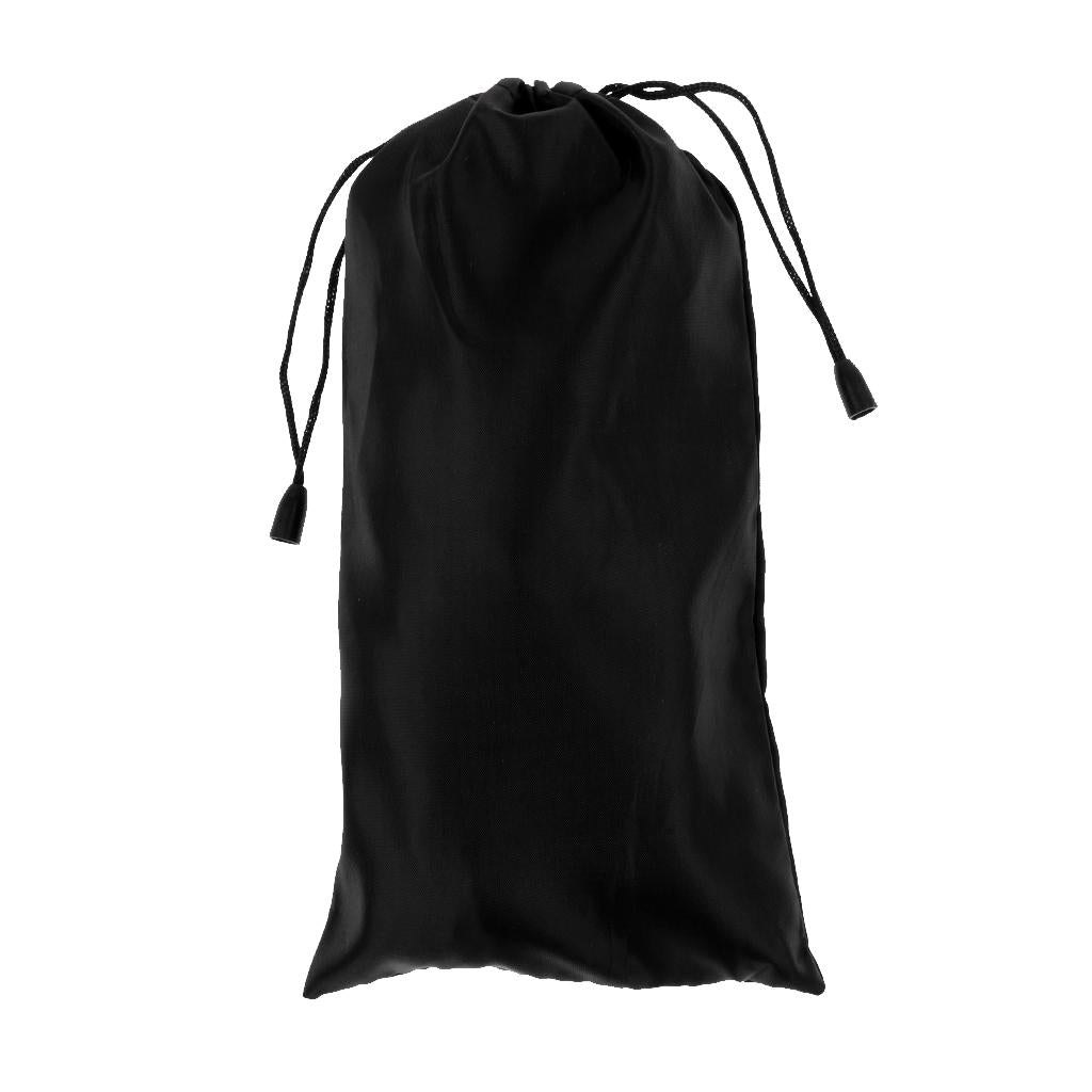 10 Pieces Tent Pegs & 4mm Reflective Guy Lines Cord Tensioner Pouch Set Blue