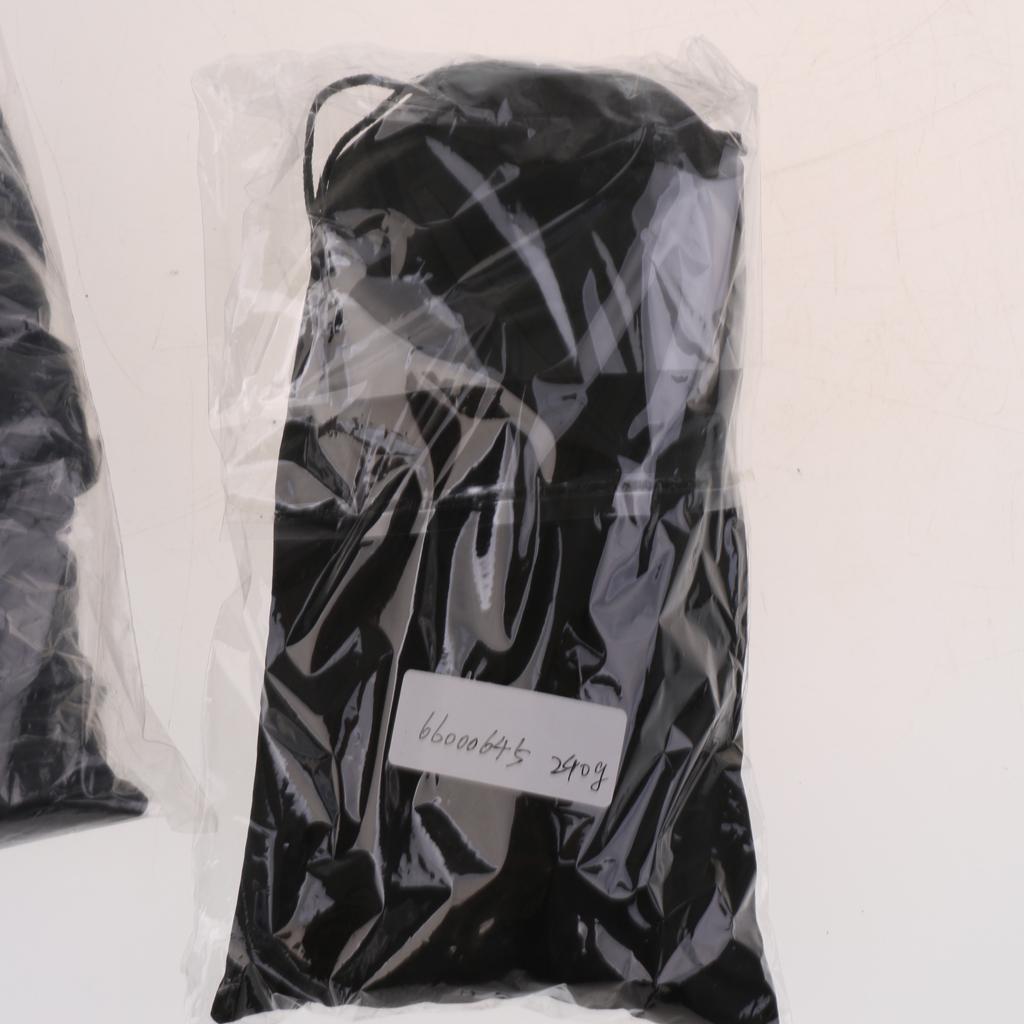 10 Pieces Tent Pegs & 4mm Reflective Guy Lines Cord Tensioner Pouch Set Blue