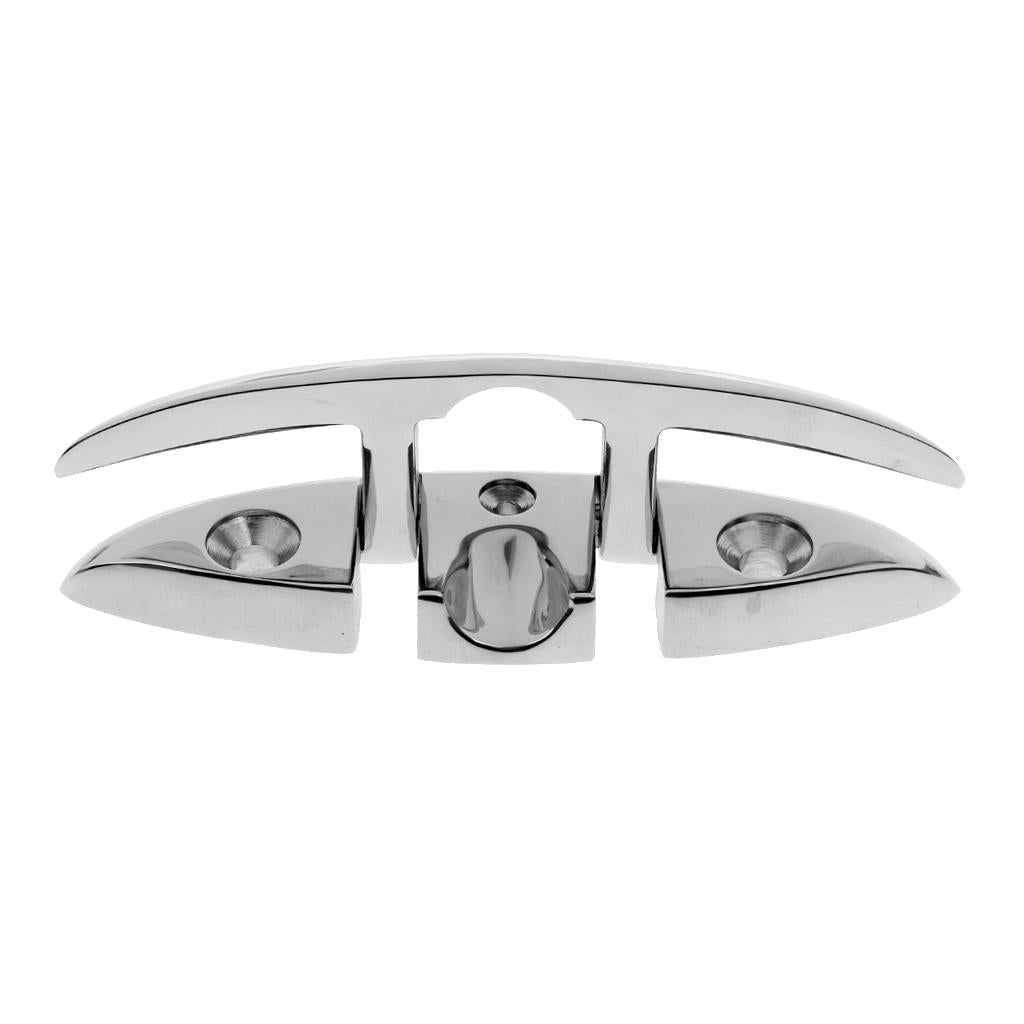 Boat Marine Stainless Steel Flip Up Folding Pull Up Dock Cleat Flush Mount