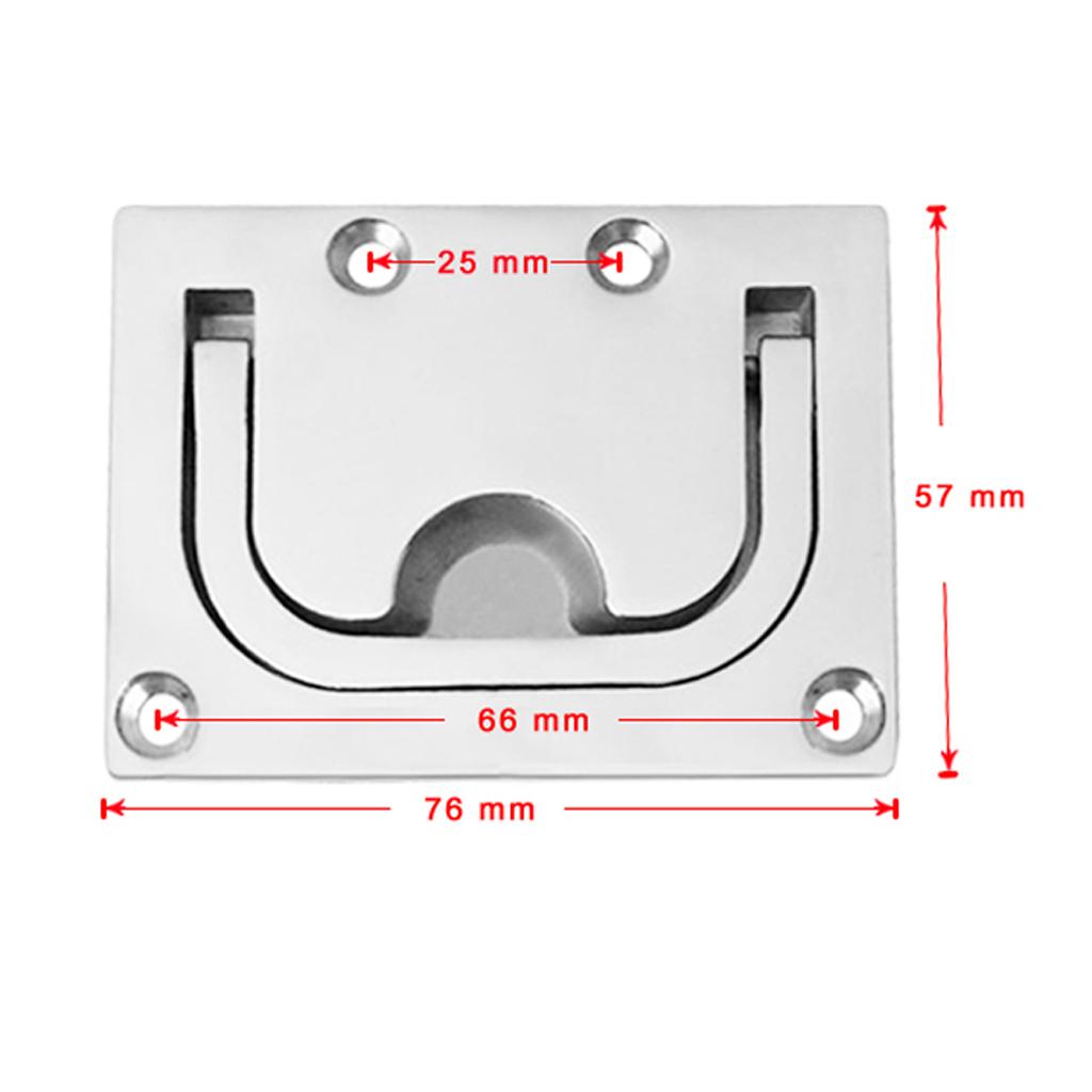 Boat Hatch Locker Lift/ Pull Ring Handle 316 Marine Stainless Steel 4pieces