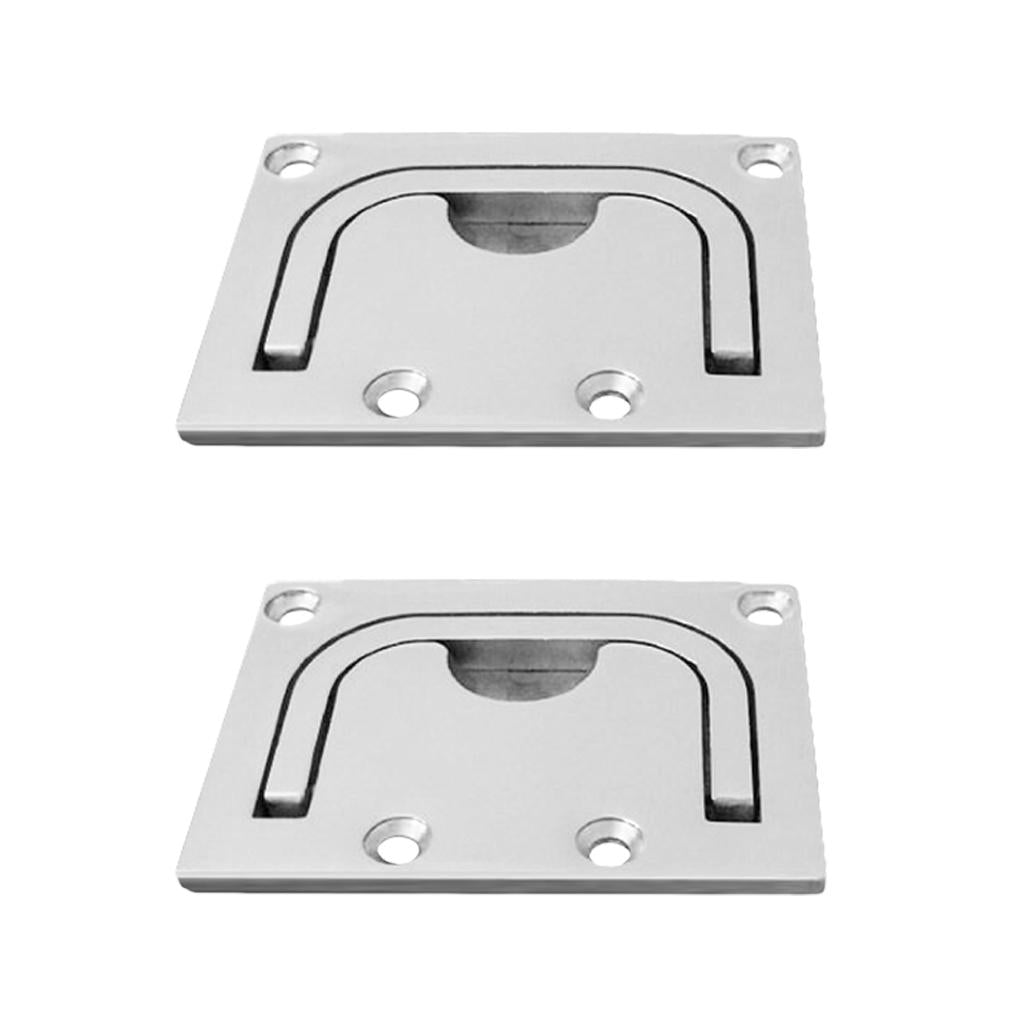 Boat Hatch Locker Lift/ Pull Ring Handle 316 Marine Stainless Steel 2pieces