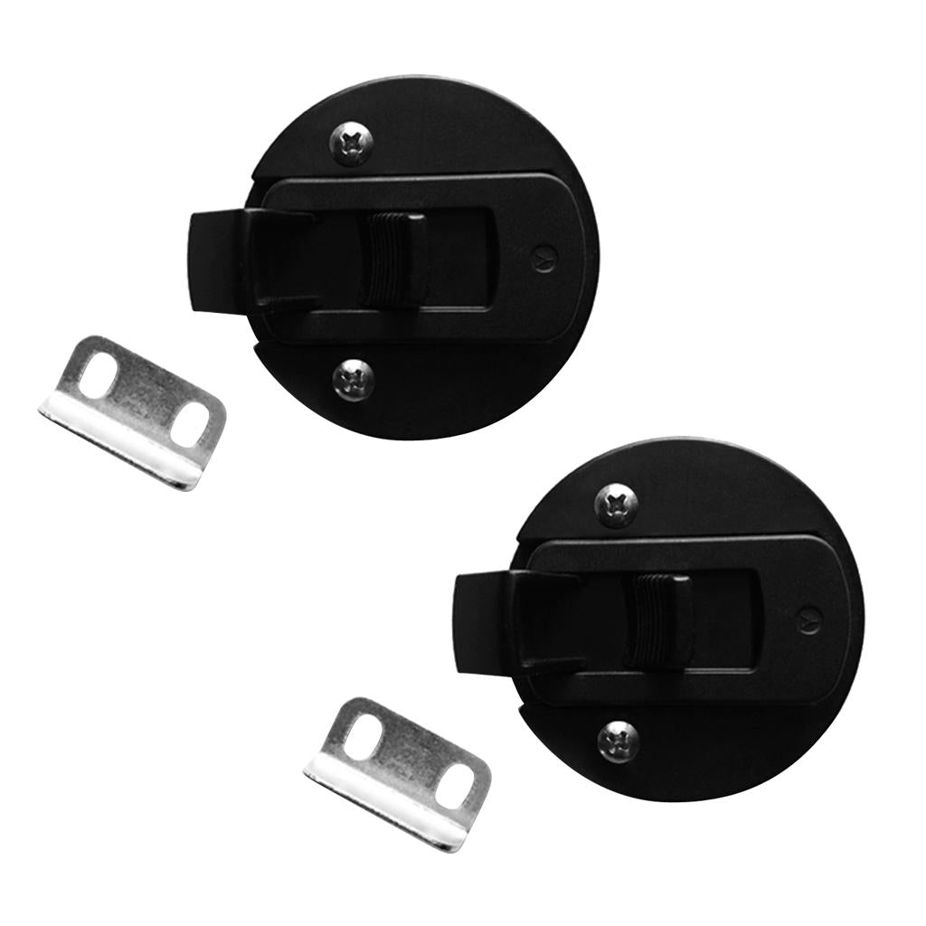  Black 2 Flush Pull Slam Latch for Marine Boat Hatch 1/4" Door Lock 2 Pcs "