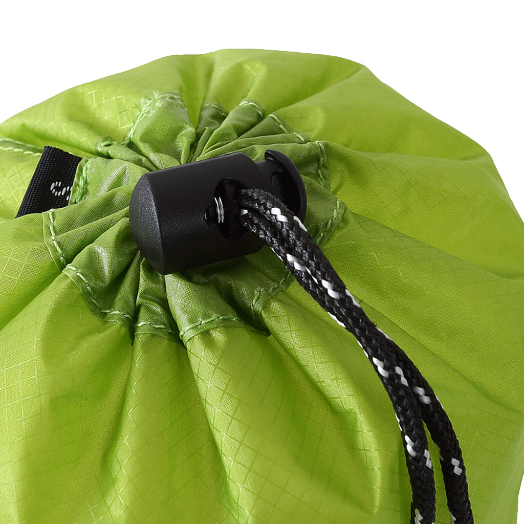 Waterproof Shoe Travel Pouch Drawstring Storage Bag Organizer XL Grass Green