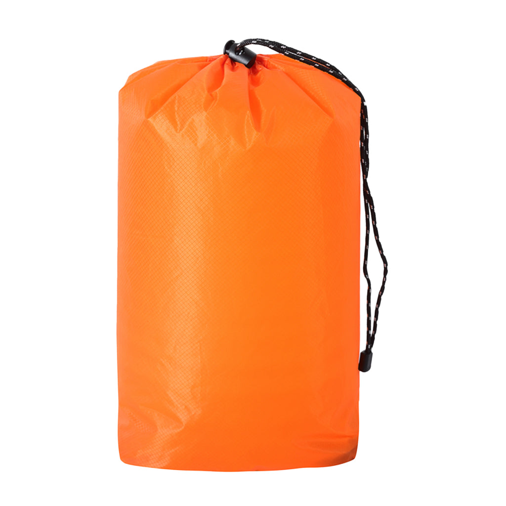 Waterproof Shoe Travel Pouch Drawstring Storage Bag Organizer XL Orange