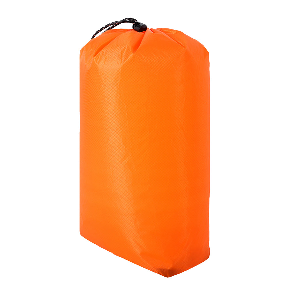 Waterproof Shoe Travel Pouch Drawstring Storage Bag Organizer XL Orange