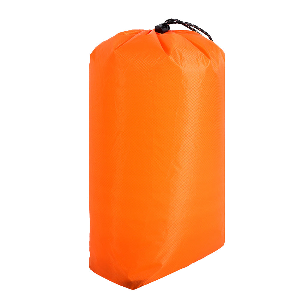 Waterproof Shoe Travel Pouch Drawstring Storage Bag Organizer XL Orange