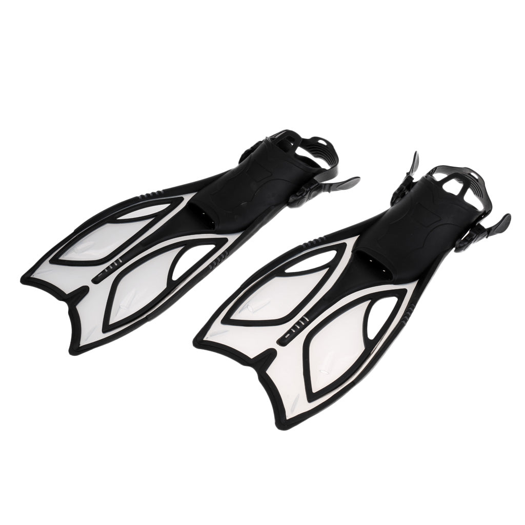 Adult Diving Snorkel  Adjustable for Swimming Snorkeling Gear Black L