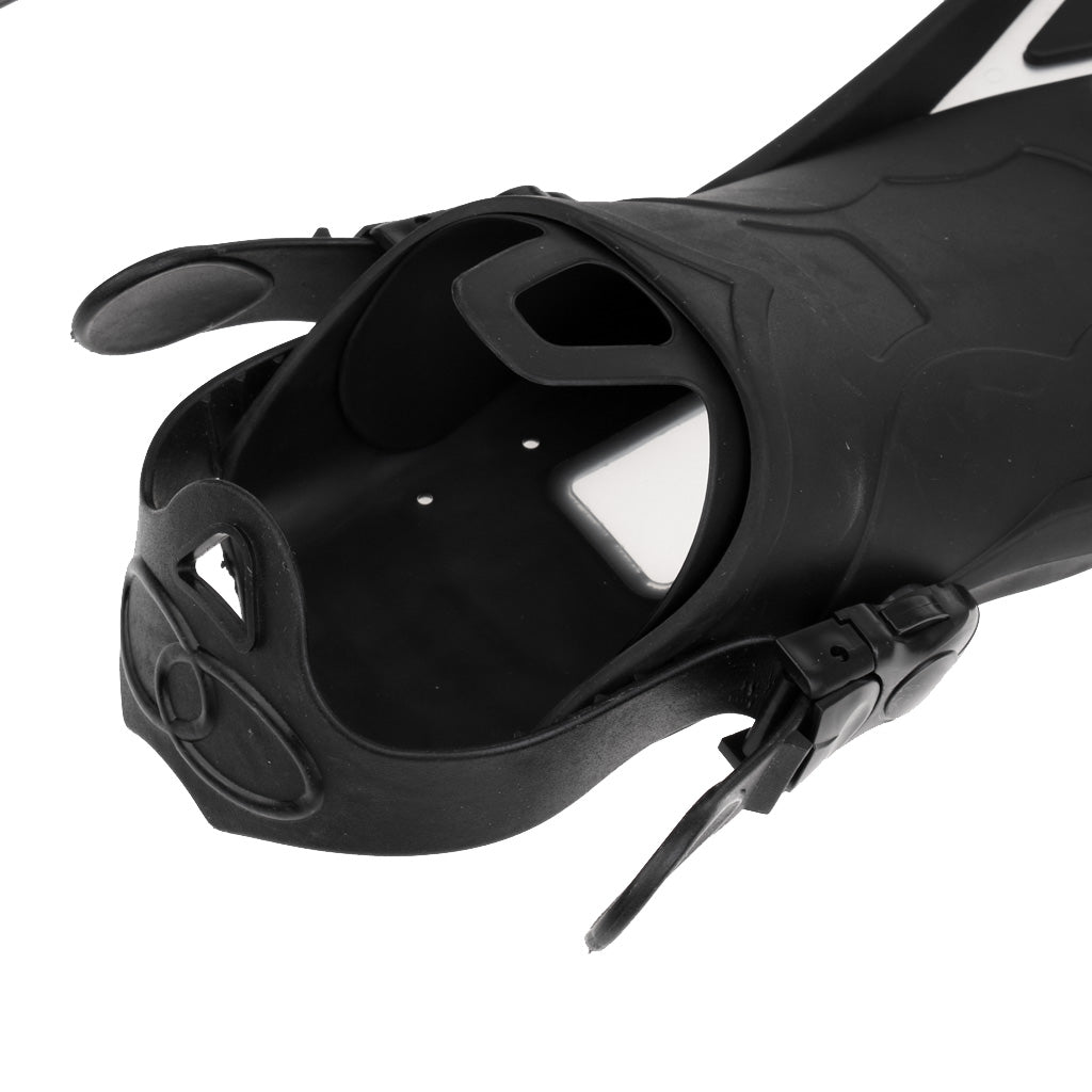 Adult Diving Snorkel  Adjustable for Swimming Snorkeling Gear Black L