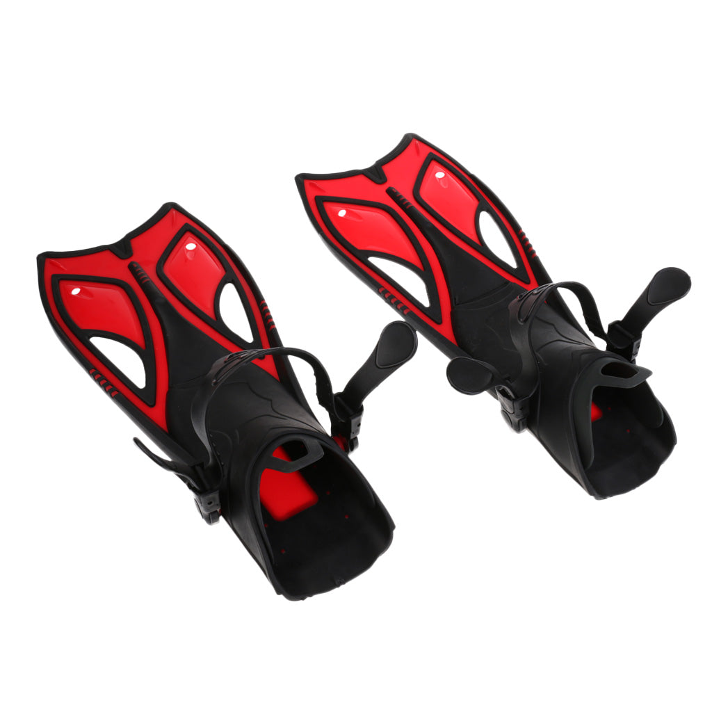 Adult Diving Snorkel  Adjustable for Swimming Snorkeling Gear Red M
