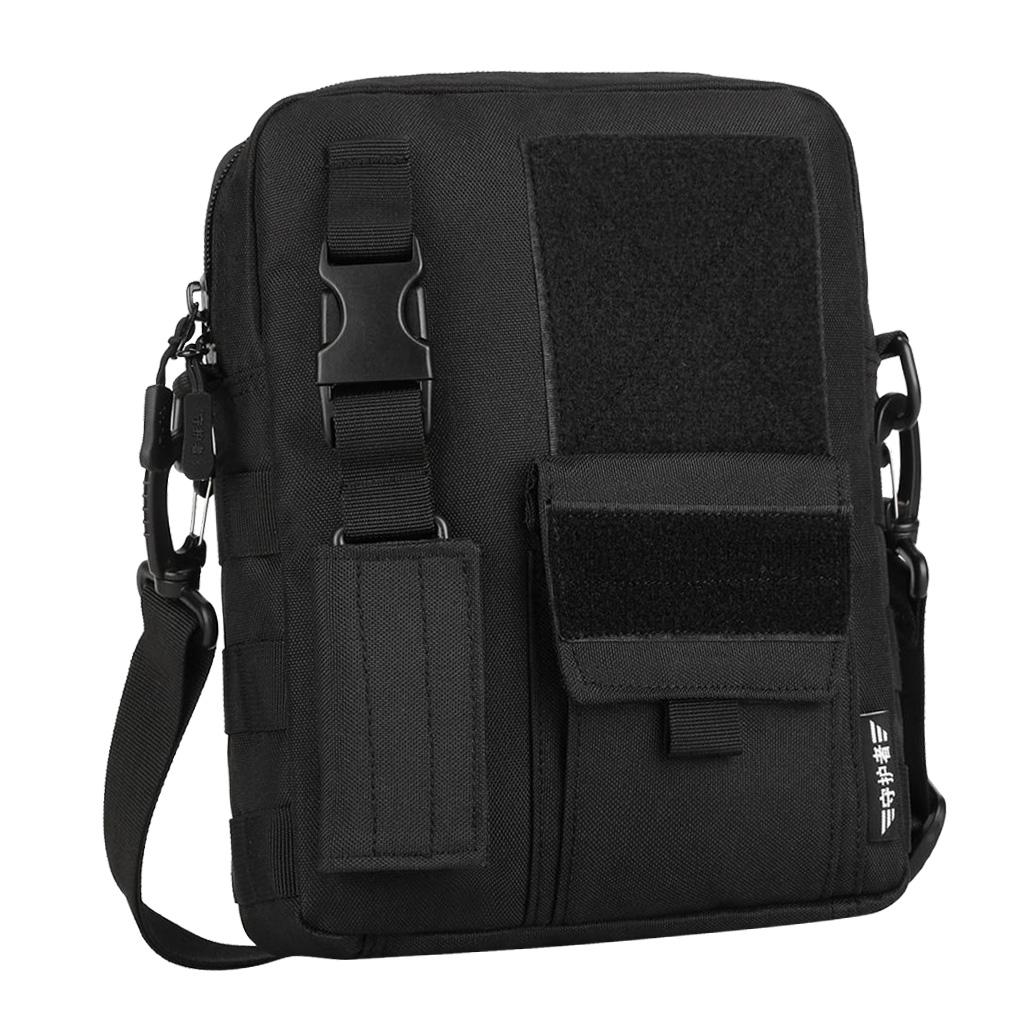 Messenger Shoulder Bag Crossbody Sling Travel Casual Backpack Black