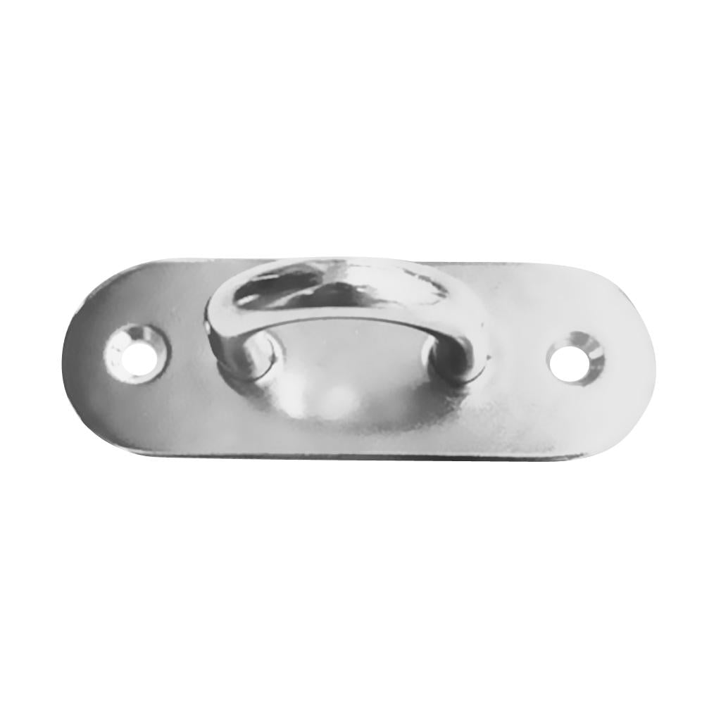 316 Marine Grade Stainless Steel Oblong Pad Eye Plate Hook Boat Staple 6mm