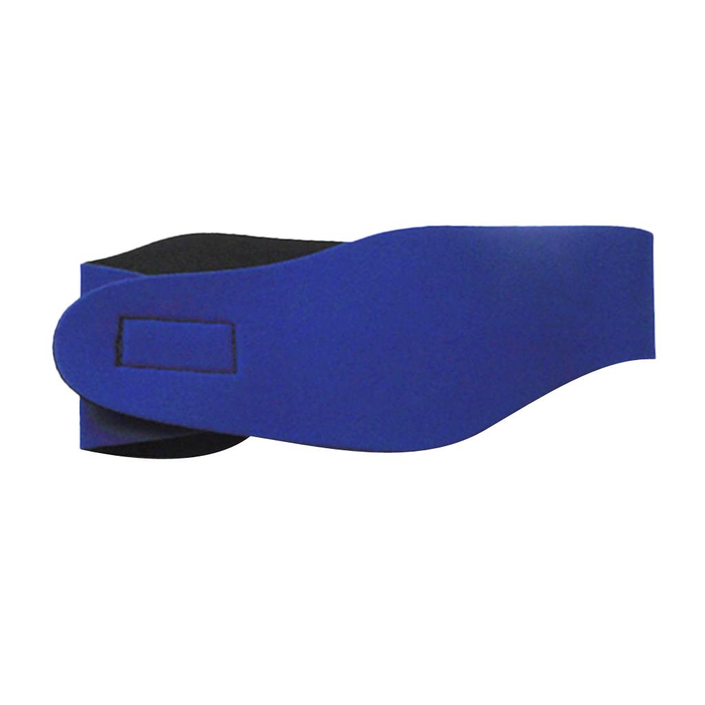 2xKid/ Adult Swimming Soft Neoprene Ear Head Band Headband Kids 51cm Blue