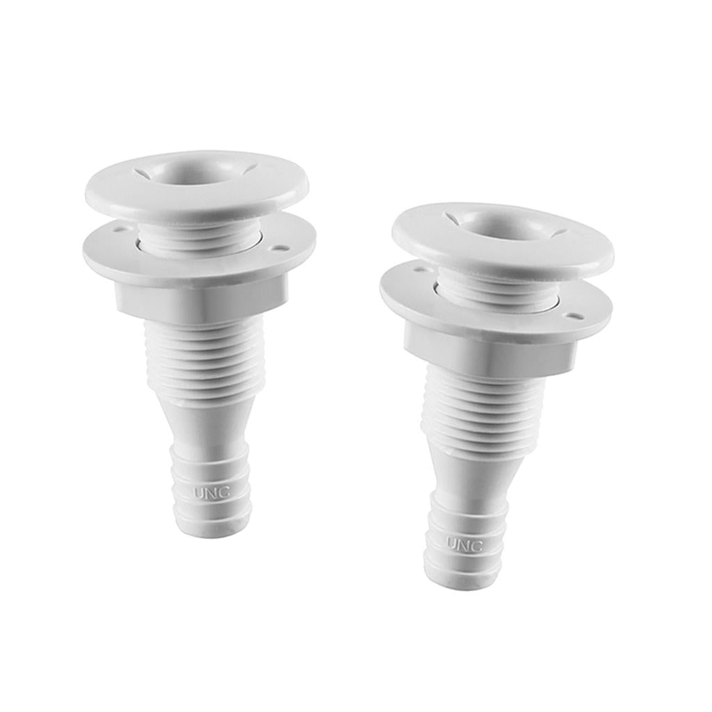 2 Pieces 1 Nylon Thru-Hull Bilge Pump and Aerator Hose Fitting for Boats"