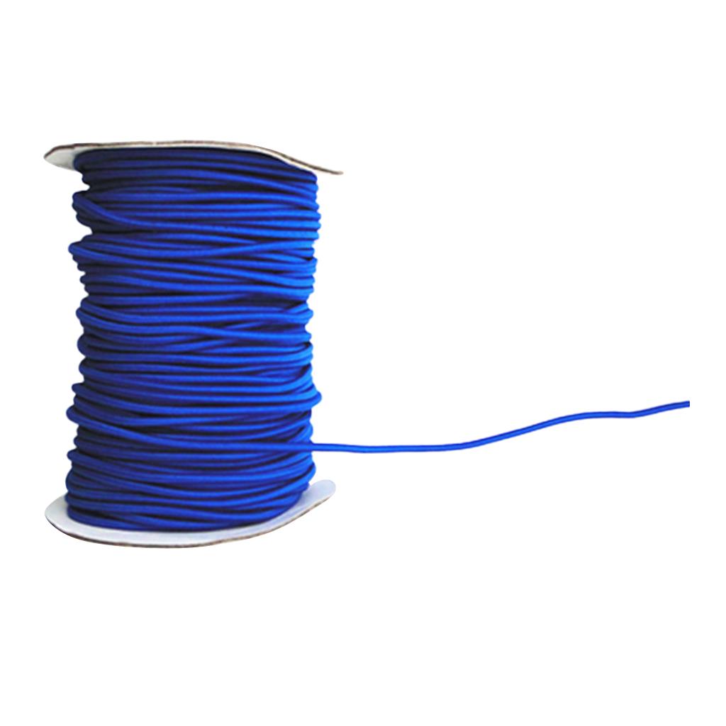 3x4mm Strong Elastic Bungee Rope Shock Cord Tie Down Boats Trailers 5m Blue