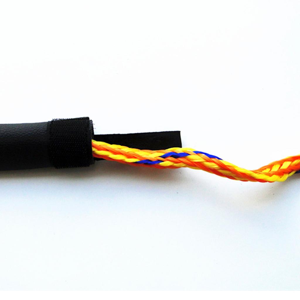 Rock Climbing Rope Protector Sleeve Sheathing Protective Cover 50x12cm Black