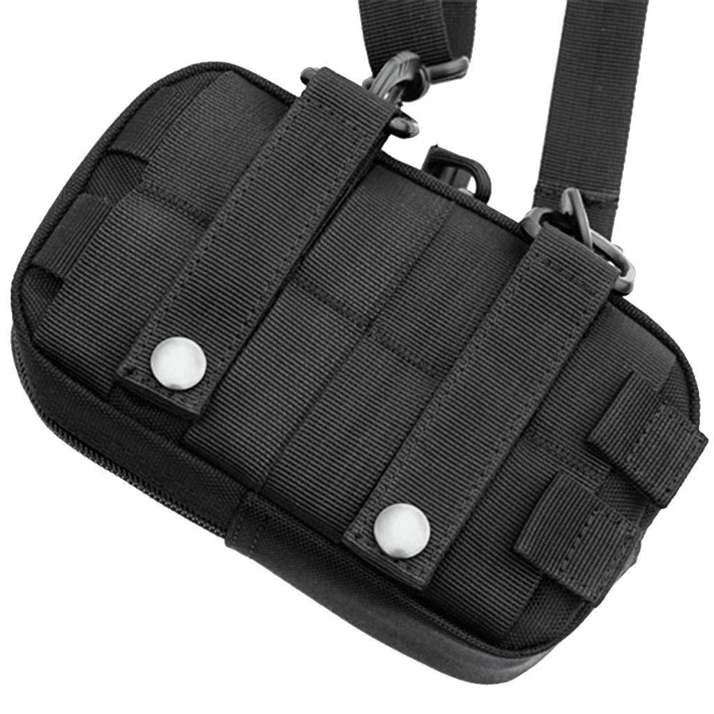 MOLLE Compact Small Multi-purpose Utility Gadget Gear Pouch Bag Black